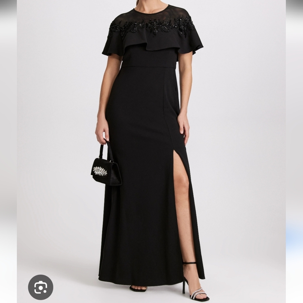 Sequin embroidered Cape sleeve dress.[8]BNWT